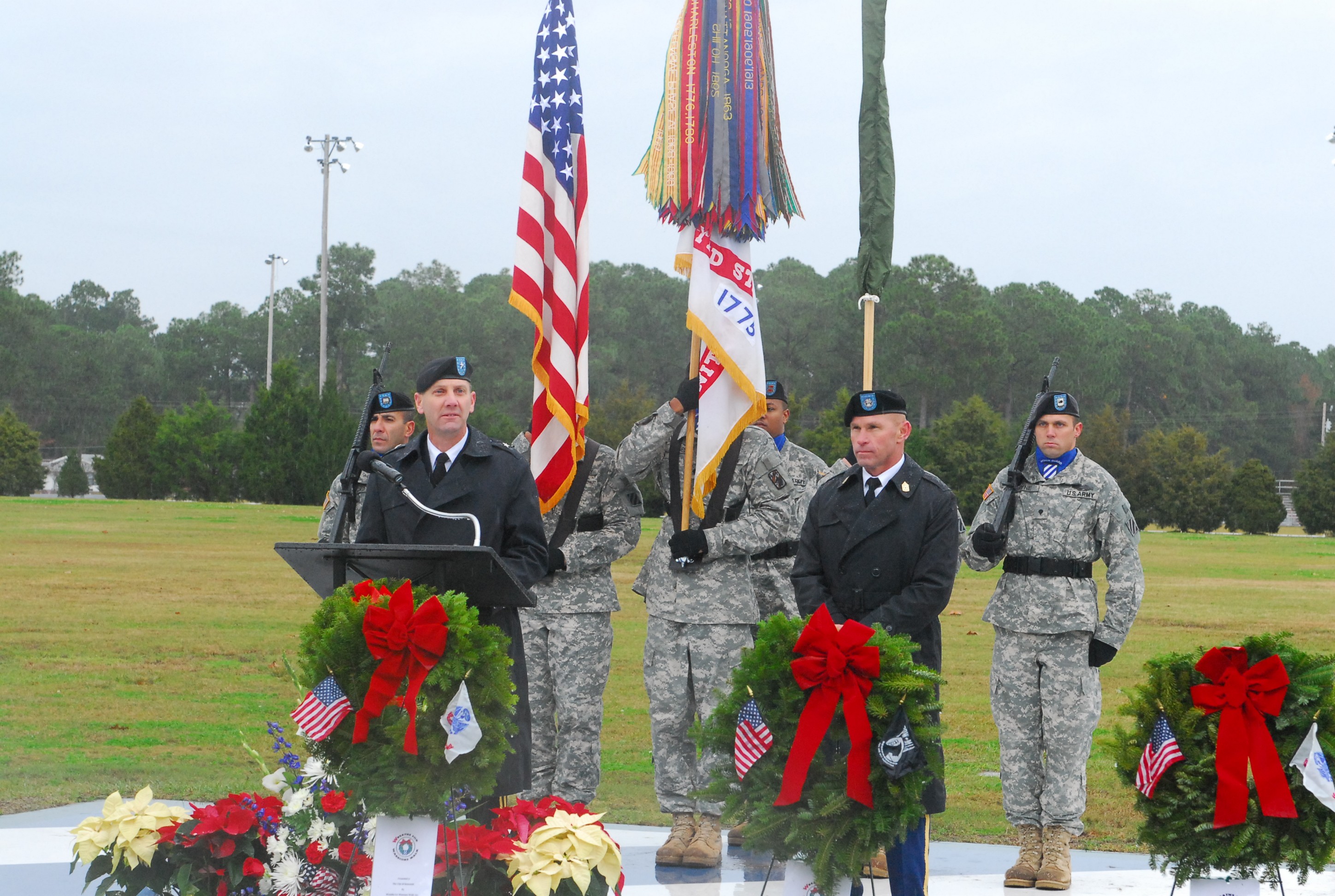 Fort Stewart Wreath-laying Honors Fallen Soldiers 