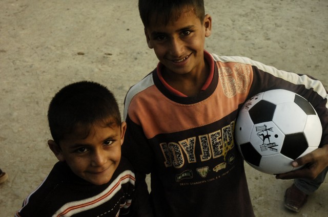2nd HBCT Iraqi Soccer Ball Drop