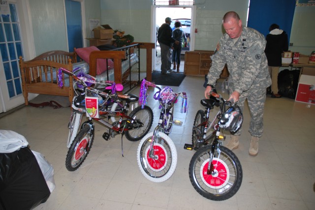 Donating bikes in East St. Louis