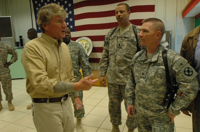 Congressmen bring taste of home to troops