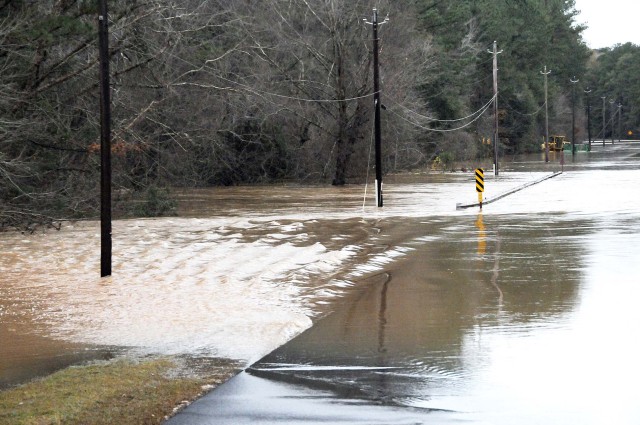 Fort Rucker, Wiregrass flooding causes road, gate closures