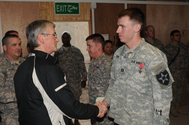 Army Secretary awards bronze star