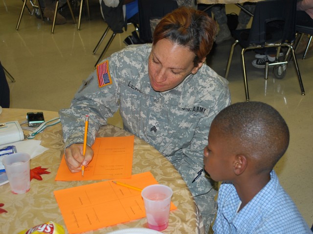 Soldiers Mentor Students