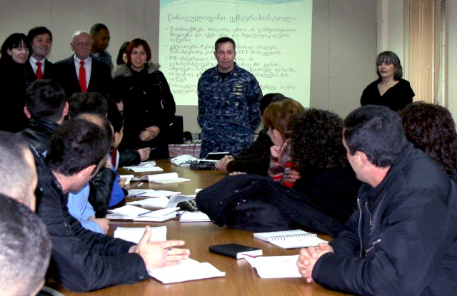 EUCOM admiral visits Georgia to reinforce partnerships, visit future USACE project sites