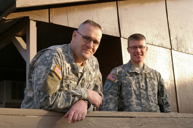 Chaplain (1st Lt.) Anthony Williams and Staff Sgt. Laton Lohmann
