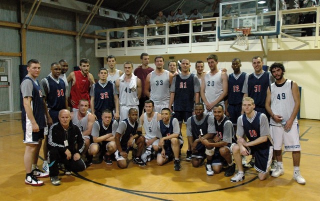 Basketball game brings KFOR, Kosovo players together
