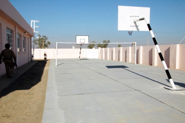 Al-Mazraa school playground 