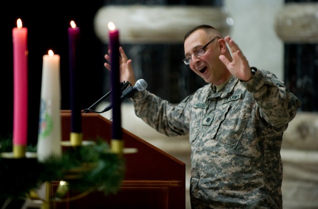 Christmas worship in a war zone
