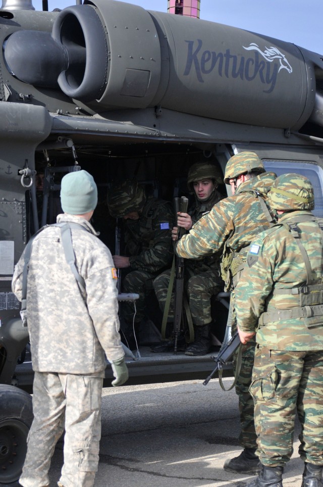 Kentucky KFOR aviation unit trains with Greek force in Kosovo