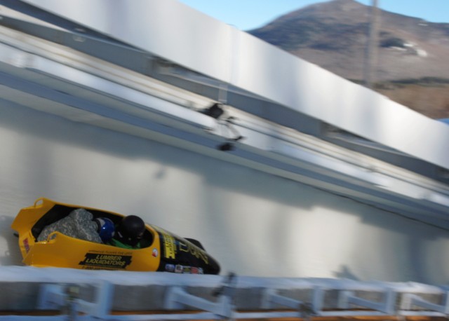 Soldiers Bobsledding At Lake Placid