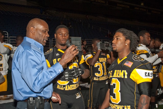High school athletes learn about Army technology