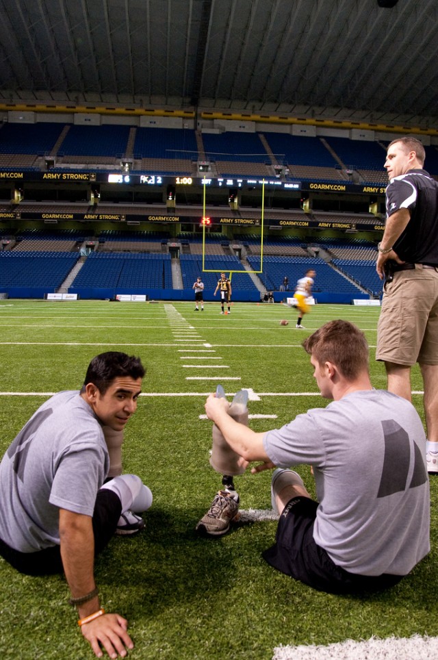 Wounded warriors compete with student athletes
