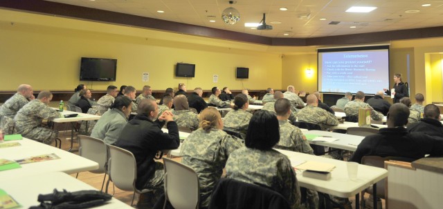 Soldiers learn how to protect themselves from scams 