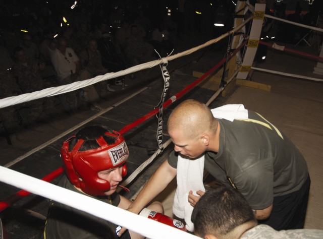 Soldier trains boxer in Iraq for Watertown bout