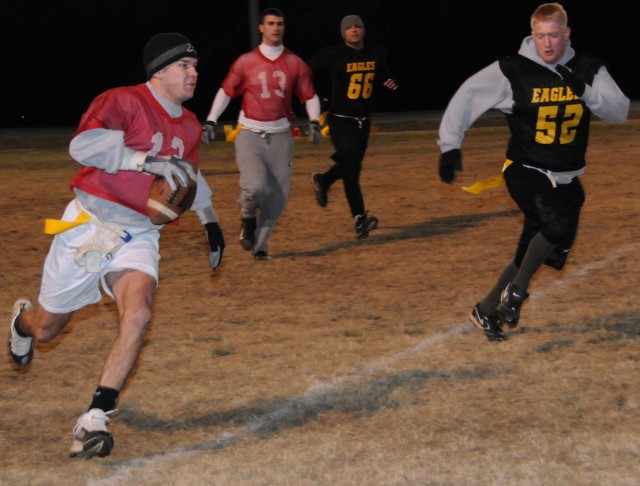 Cat scratch fever--Thundercats survive late scare to win Fort Rucker intramural football title