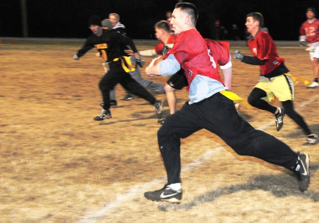 Cat scratch fever--Thundercats survive late scare to win Fort Rucker intramural football title