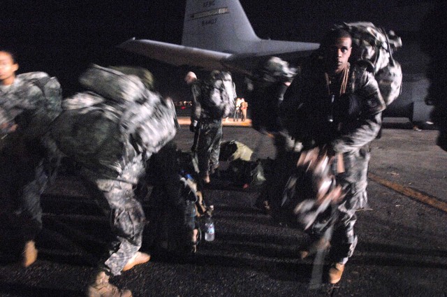 Airborne troops provide first glimpse of relief