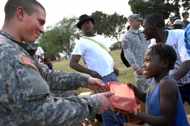 Airborne Soldiers provide early humanitarian assistance in Haiti