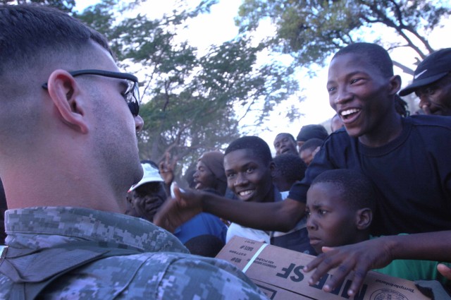 Airborne Soldiers provide humanitarian assistance in Haiti