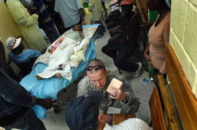 U.S. troops provide medical aid in Haiti