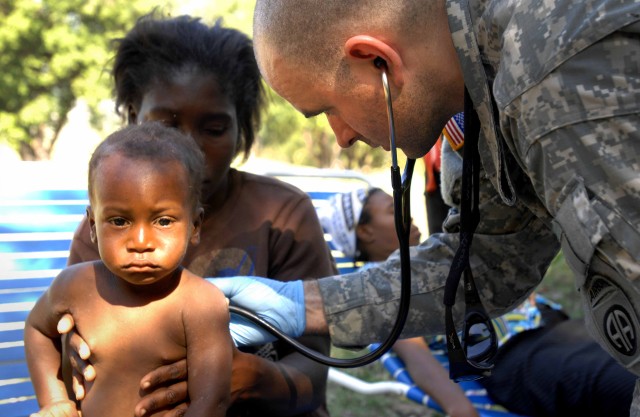 U.S. troops provide medical aid in Haiti