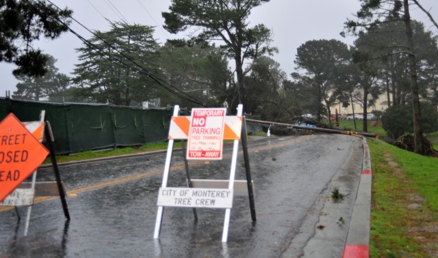 Road Closed due to storm damage