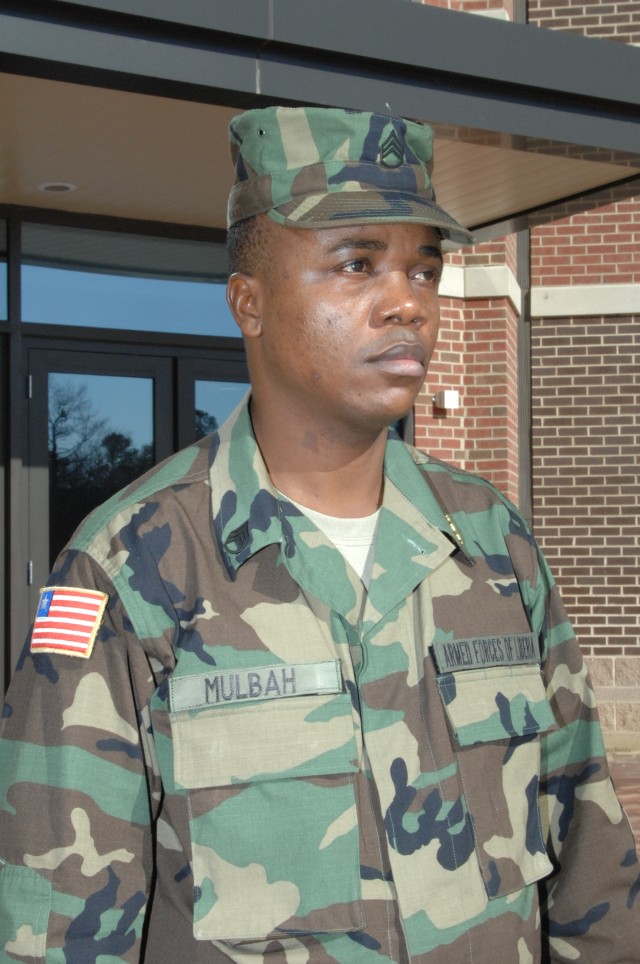 Staff Sgt. Raymond Mulbah is a student at Fort Lee&#039;s Army Logistics University