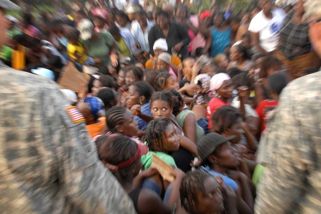 Crowd in Haiti