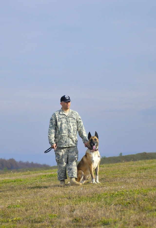 U.S. Army K9 team ends yearlong duty in Kosovo