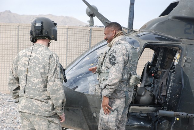 Preparing for Kiowa flight