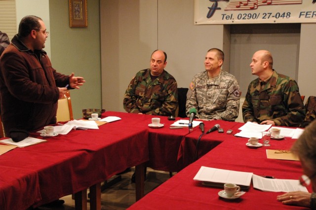 Brig. Gen. Al Dohrmann holds Press Coffees in Kosovo Jan. 26, 2010