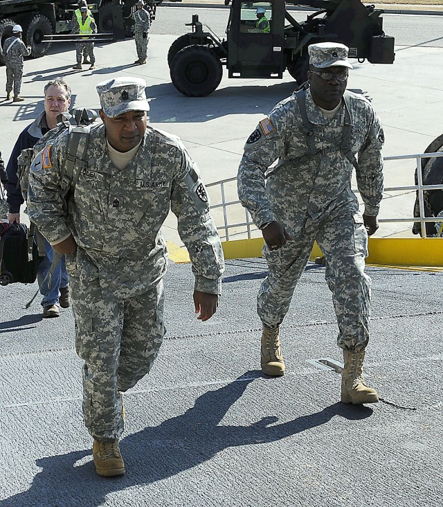 7th Sustainment Brigade Soldiers take &quot;Fast Ship&quot; to Haiti