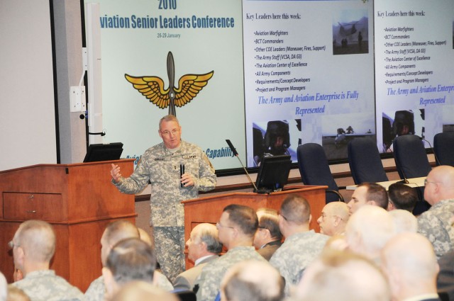 Senior leaders navigate state of Aviation Branch during conference at Fort Rucker