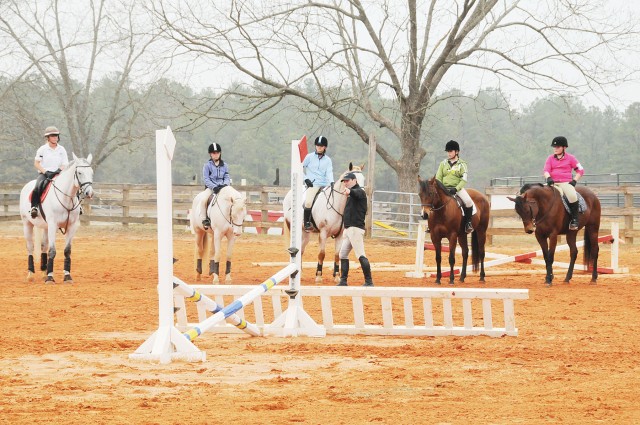 Gold medalist instructs local equestrians at Fort Rucker