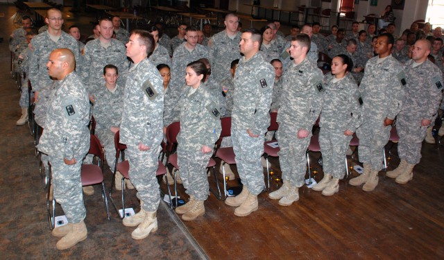 Ceremony inducts Soldiers into NCO corps