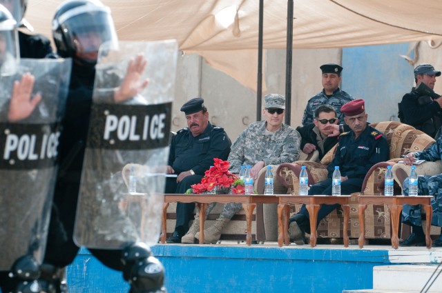 Generals observe graduating police