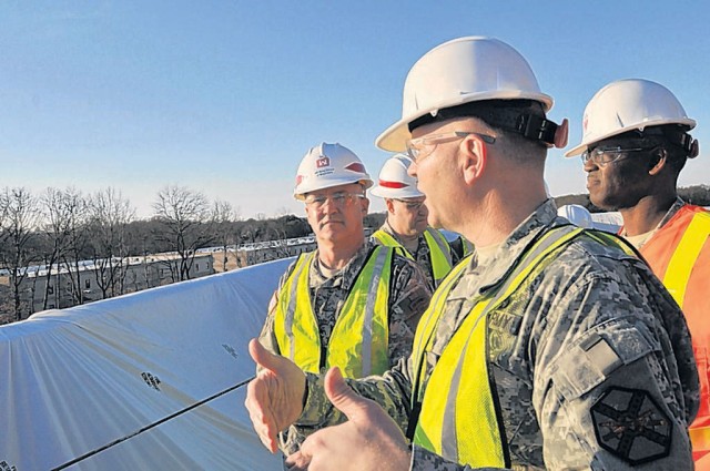 MDW commander visits new hospital site