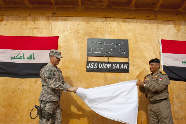 U.S., Iraqi forces commission joint training facility in marshes