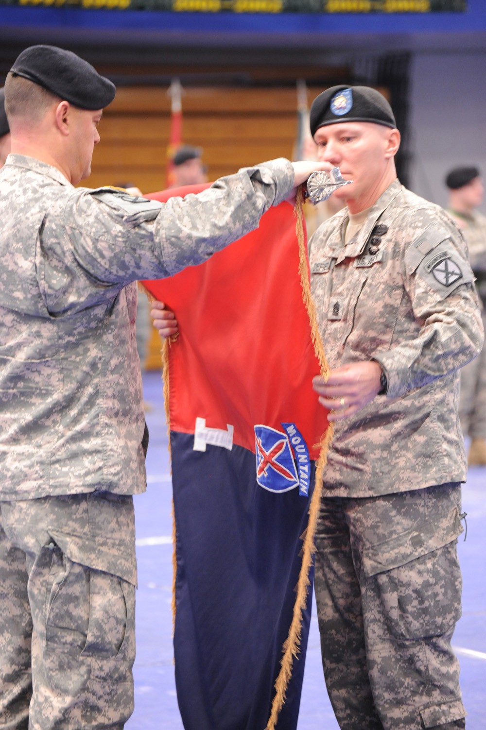 1st Brigade Combat Team cases colors for deployment to Afghanistan ...