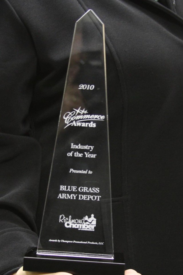 Close-up of Award