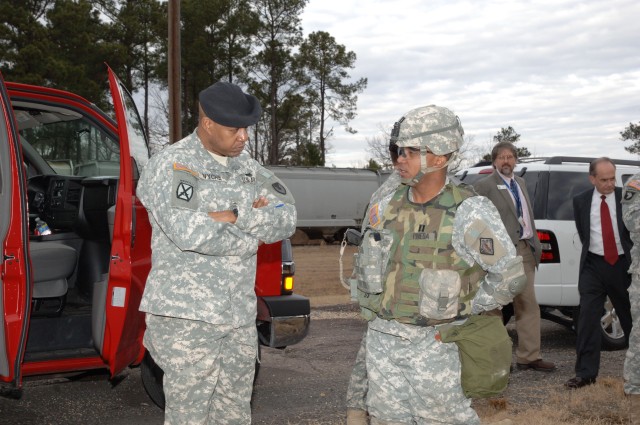 Fort Polk Soldier training at Pine Bluff Arsenal