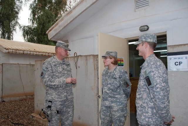 Quartermaster Soldiers augment Army Sustainment Command drawdown operations in iraq