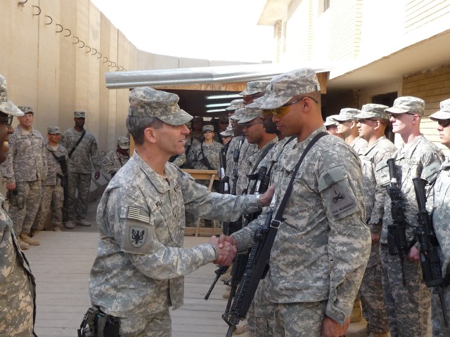 121st BSB Wolf Visit