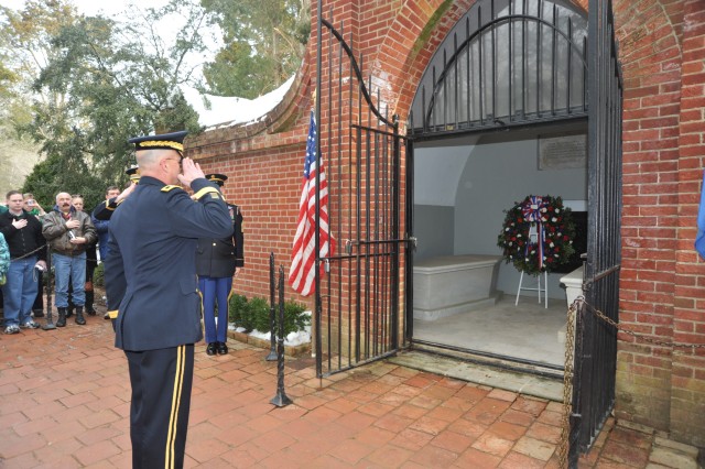 Wreath Ceremony at George Washington&#039;s Monument