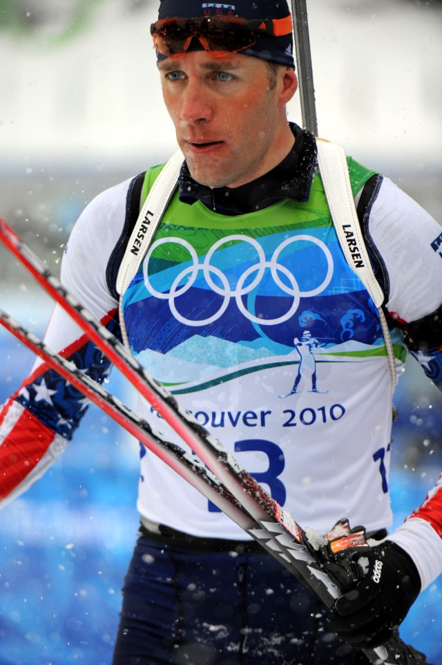 Soldier finishes ninth in Olympic biathlon 10-kilometer sprint