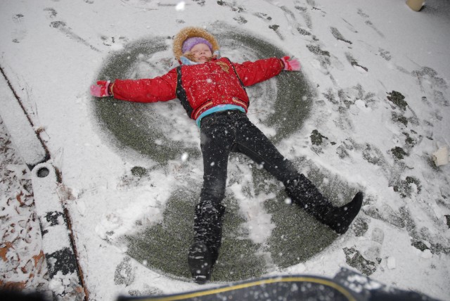 White out: Rare snowfall hits area