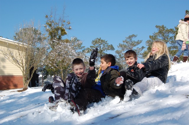 White out: Rare snowfall hits area