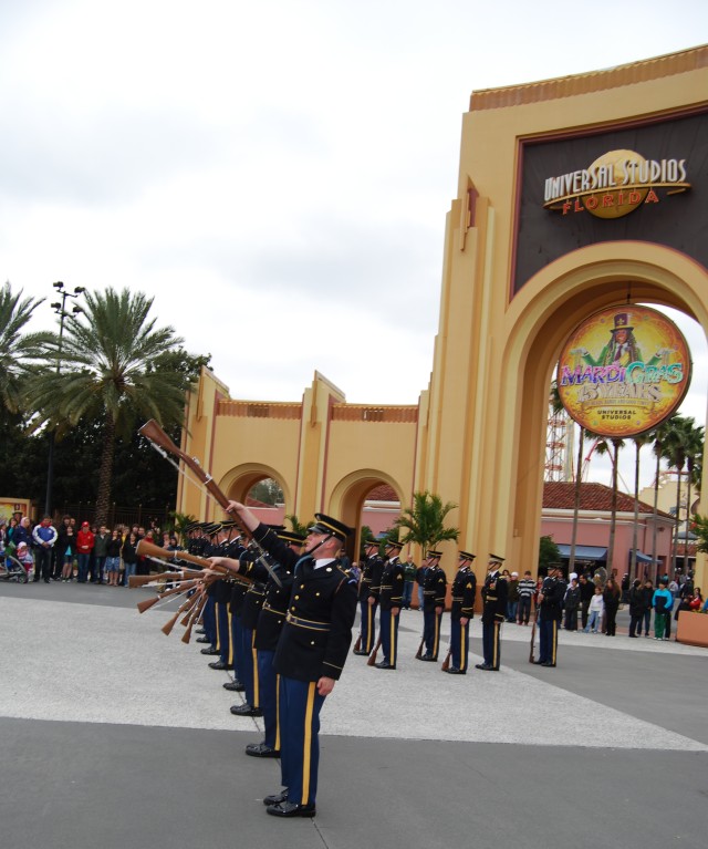The U.S. Army Drill Team at Universal Studios