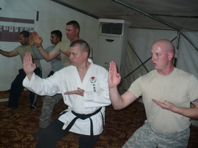 Assassin Troopers get a kick out of karate class