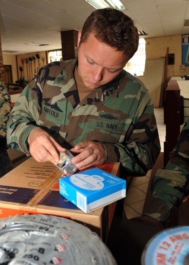 Seabees provide electricity to Cap-Haitien orphanage